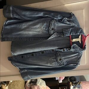 Matilda Jane Blue Button Down Shirt